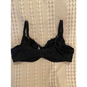 Auden Bra 42D Black Lace Underwire  EUC 3 Clasp Beautiful Sexy Supportive!